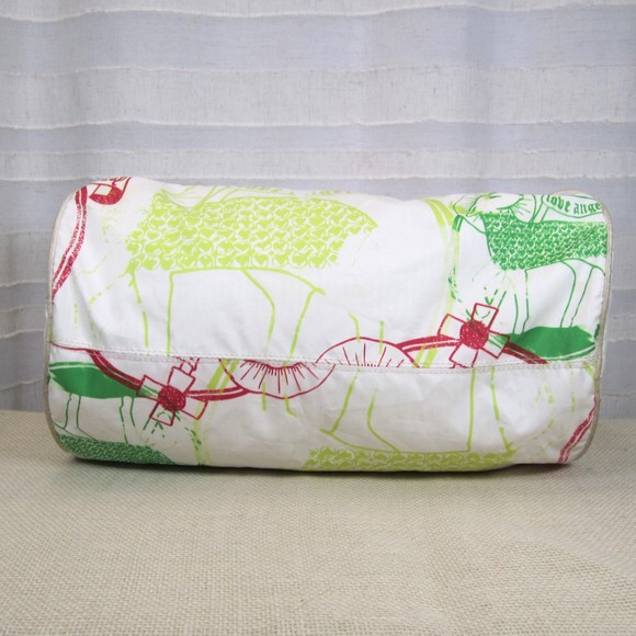 Very Rare L.A.M.B. LeSportsac Limited Edition Multi Icon Mega Barrel Bag w/Charm - Picture 6 of 16